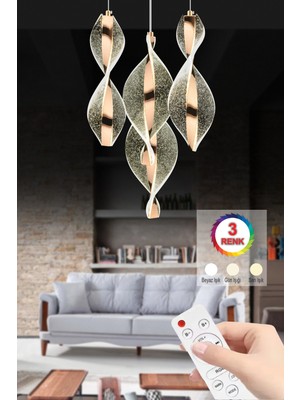 Akgül Mars Gold 4'lü Kumandalı Avize