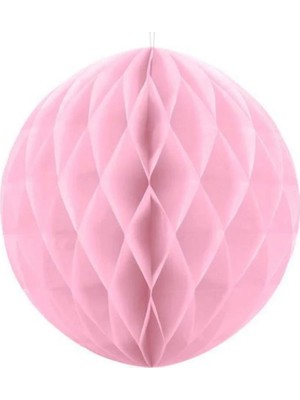 Pandoli Soft Bebek Pembe Renk Honeycomb Petek Dekor Asma Süs 25 cm 1 Adet