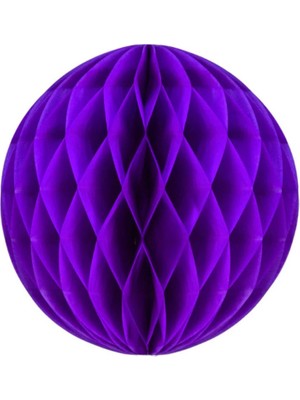 Pandoli Mor Renk Honeycomb Petek Dekor Asma Süs 35 cm 1 Adet Hallow