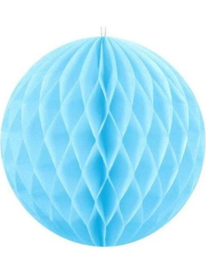 Pandoli Mavi Renk Honeycomb Petek Dekor Asma Süs 35 cm 1 Adet