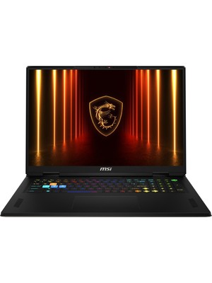 MSI Msı Vector A18 Hx A9WIG-093TR Amd Ryzen 9 9955HX 40 GB Ram 512 GB SSD Geforce RTX5080 18" Qhd+ Freedos KN25
