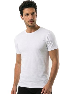 Öts Erkek T-Shirt Kapalı Yaka Yarım Kollu (%100 Pamuk)