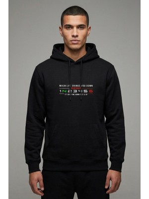 Yyz Store Dijital Baskılı Kapüşonlu Sweatshirt