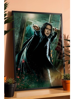 E2 Nova Severus Snape Özel Tasarım Çerçeveli Tablo - Lüks Harry Potter Karakter Posteri Modern Duvar Dekoru