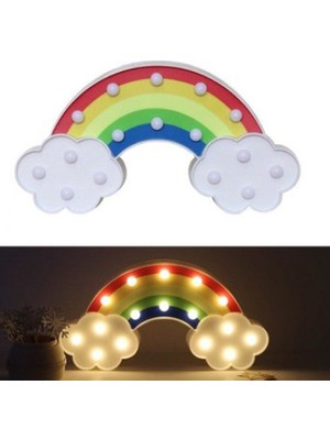 Topdan LED Işıklı Gökkuşağı Gece Lambası