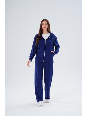 Paw Garage Kadın Meşhur Yüksek Kalite Büyük Beden Modal Kumaş Ceketli Alt-Üst Takım - 1002