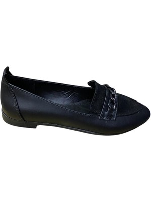 Güven Kundura Kadın Ince Taban Süet ve Toka Detaylı Babet