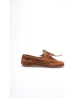 Shoegar Kadın Taba Günlük Süet Ayakkabı SHTR27MS06C