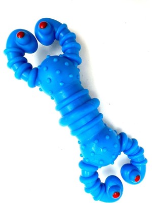 12CM Istakoz Diş Kaşıma Tartar Temizleme Köpek Oyuncağı Mavi