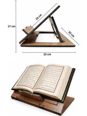Mavi Trend Masaüstü Ahşap Rahle Katlanabilir Rahle Tabletlik Masa Üstü Rahle Kitap Okuma Standı Ahşap Sayfa Tutucu Aparatlı