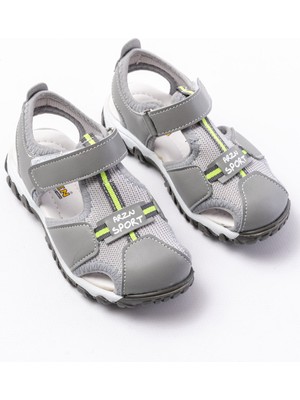 Erkek Çocuk Füme Kaydırmaz Taban Spor Sandalet