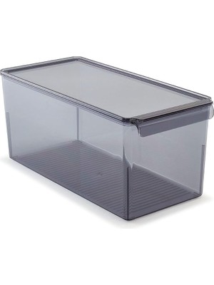 Primanova Kapaklı Küp Düzenleyici Şeffaf Siyah 165 * 355 * 160 mm M-E73-20-25