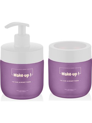 Storemax Cam Sabunluk ve Diş Fırçası Kutusu Seti (Mor)