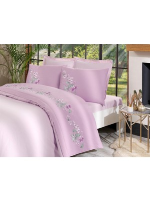 Özdilek Akfil Boutique -Cozy Pembe- Çift Kişilik Nevresim Takımı (4 Yastık Kılıflı)