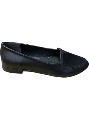 Güven Kundura Kadın Ince Taban Süet Detaylı Babet