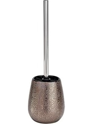 Storemax Marrakesh Klozet Takımı, Tuvalet Fırçası Tutucu, Seramik, Ø 12,5 x 41 Cm, Kahverengi