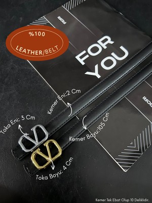 Fiori Hakiki Bombeli Deri V Toka Detaylı Kadın Kemeri, Pantolon Kemeri, Ceket Kemeri, Elbise Kemeri