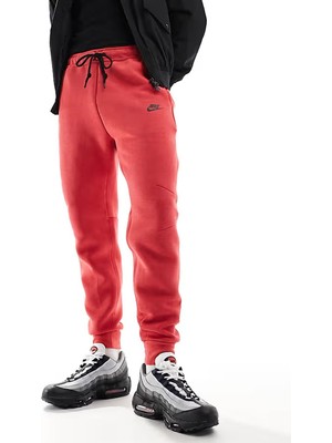 Nike Sportwear Tech Fleece Trousers Red Joggers Eşofman Altı Kırmızı