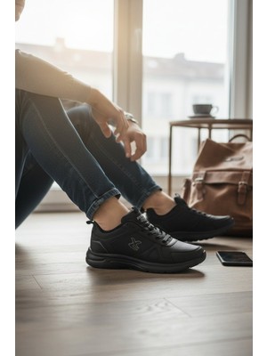 Enoch Erkek Tabanlı Koşu ve Yürüyüş Ayakkabısı - Fileli Sportif Sneaker