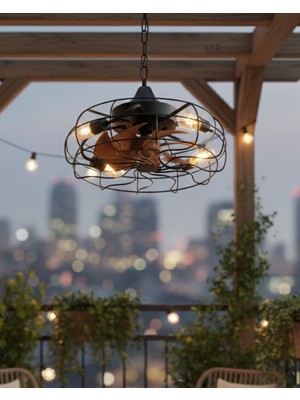 Kendal KCF302 – Metal Dekoratif Tavan Vantilatör (20” | 15W | Uzaktan Kumandalı)