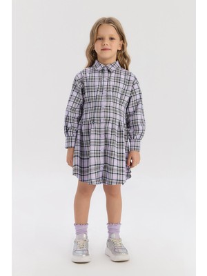 Beverly Hills Polo Club Bg Store Kız Çocuk Ekose Elbise