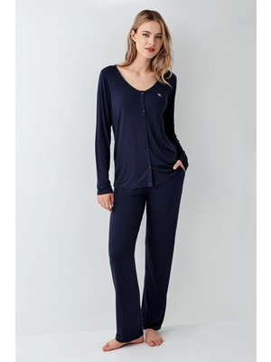 Kocabey  3460-S Kadın Uzun Kol Pijama Takım