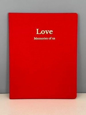 Storemax Memories & More – Aşk Anı Defteri “kırmızı” – 22X28 cm – Kapaklı & Altın Yaldız Detaylı Hatıra Defteri