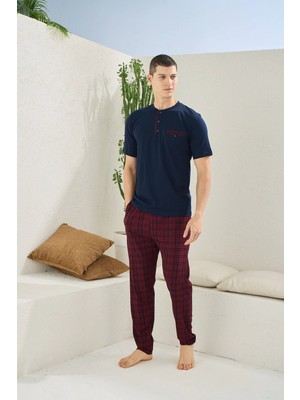 Kocabey  2118 Midi Yaka Pijama Takım