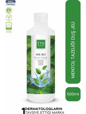 TTO Clinic Duş Jeli Mentol Tazeliği 500 ml – Ferahlatıcı ve Arındırıcı Etkili