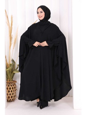 Tunik, Pantolon ve Abaya Üçlü Takım 8663 Siyah
