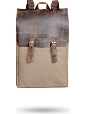 Gillario DESIGN02 15.6 Inch Laptop Sırt Çantası Vizon