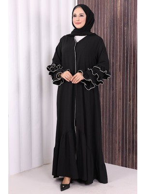 Bym Fashion Ferace ŞAL HEDİYE   70018 Siyah