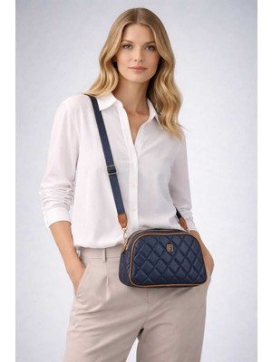 Farbag Nakışlı 4 Gözlü Kadın Omuz Çantası