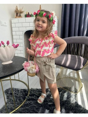 Kız Çocukşort Etekli Takım