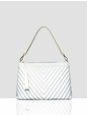 Farbag Siyah Nakışlı Suni Deri Portföy ve Omuz Çantası