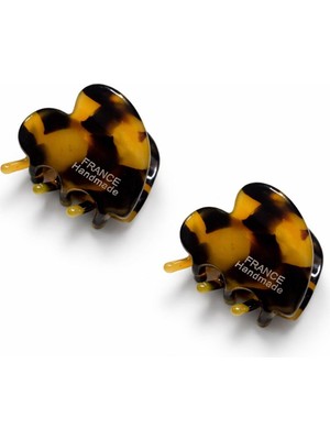 New Obsessions Mini Kalp Lüks Fransız Kalp Kemik Mandal Toka 2'li Paket