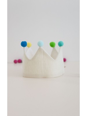 Lollie Doğum Günü Tacı, Unisex Kız Erkek Bebek Çocuk