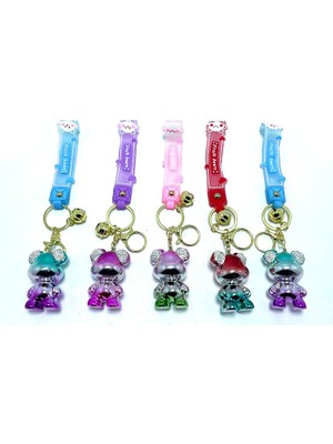 Ttt Taşlı Ayıcık Silikon Anahtarlık