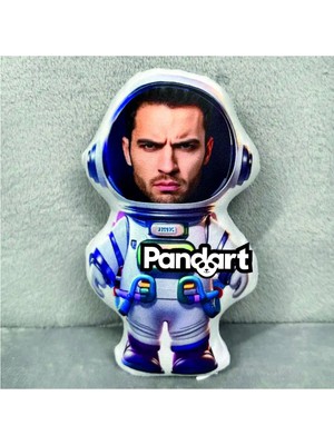 Pandart Astronot Figürlü Yastık Hediyelik