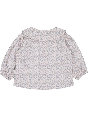 Civil Baby Çiçek Baskılı 6-18 Ay Gömlek - Mavi 18-24 Ay