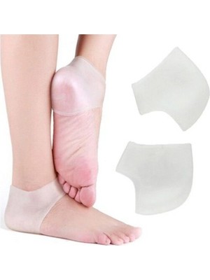 Ttt Silikon Topuk Çorabı Beyaz Renk