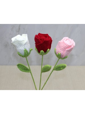 Ttt El Örgüsü Tekli Gül Gonca