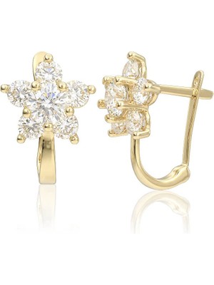 Lilarote Altın Taşlı Çocuk Küpe