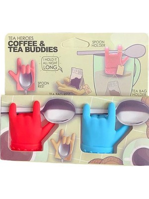 Ttt 2'li Silikon Tutucu Çay ve Kahve Aksesuar Seti