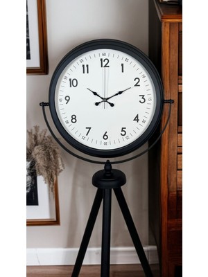 Zentime Siyah Standart Tripod Ayaklı Saat