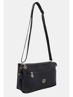 Farbag Elit Deri 3 Bölmeli Fermaurlu Kadın Omuz Çantası