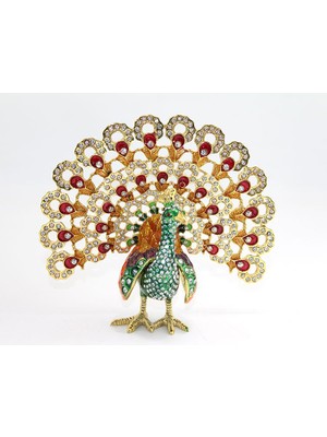 Ttt Swarovski Taşlı Tavuskuşu Model 3