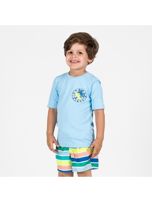 Decathlon Çocuk Kısa Deniz Şortu - Renkli - 100