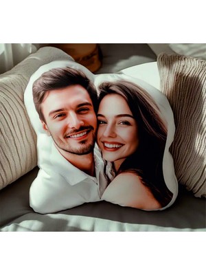 Pandart Sevgililer Gününe Özel Fotoğraflı Erkek&kadın Sevgiliye Yastık