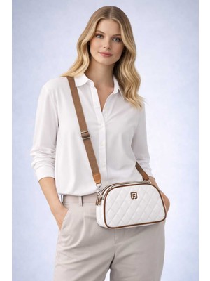 Farbag Nakışlı 4 Gözlü Kadın Omuz Çantası